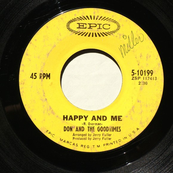 Don And The Goodtimes *Happy And Me/If You Love Her, Cherish Her* 45 rpm Record - Picture 4 of 8